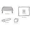 Kit de chirurgie mineure avec drap de table renforcé