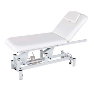TABLE D'EXAMEN ÉLECTRIQUE DEUX SECTIONS 1 MOTEUR SF 178 x 68 x 47/88 cm COULEUR BLANCHE-Lire la description