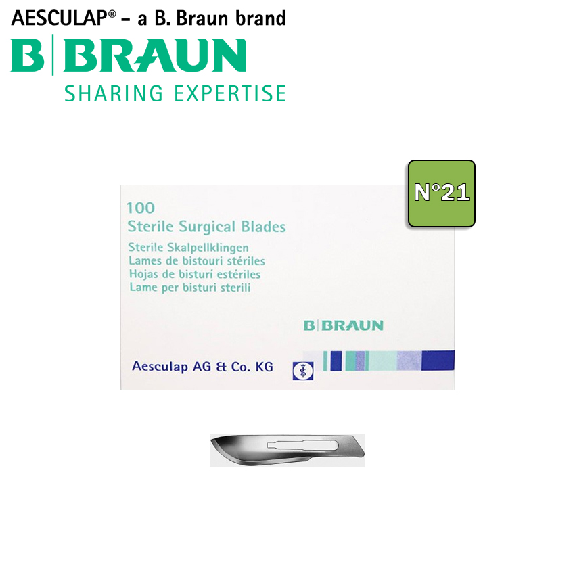 Aesculap sterile skalpellklinge nº 21 box 100. braun chirurgisch-Beschreibung lesen
