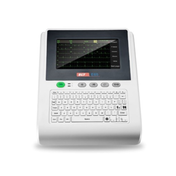 BLT BIOLIGHT E65 12-Kanal-Touchscreen-ECG-Maschine mit leistungsstarker Analyse und mehreren Speicheroptionen-Beschreibung lesen