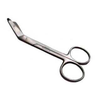 Ciseaux à pansements en acier inoxydable FLEMING LISTER 18 CM avec pointe angulaire et irrégulière-Lire la description