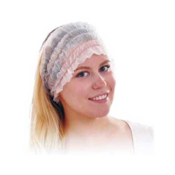 Fascette bianche con 4 cinghie elastiche per una perfetta tenuta dei capelli - Confezione da 100 (7090120)-Leggi tutto