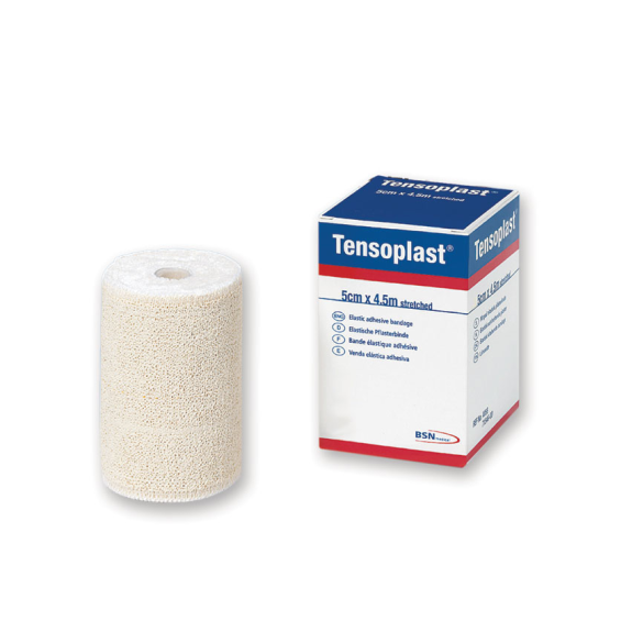 KLEBENDE ELASTISCHE BINDE TENSOPLAST PH 5 cm X 4,5 m-Beschreibung lesen