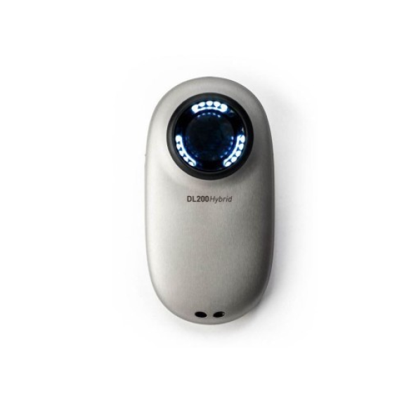 DermLite DL200 Hybrid Dermatoskop mit 21 LED-Lichtern und MagnetiConnect-Adapter-Beschreibung lesen