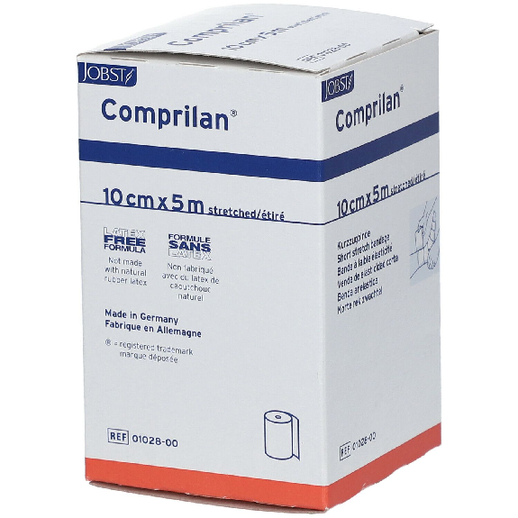 Benda di compressione in cotone 10cm x 5m per flebologia-Leggi tutto