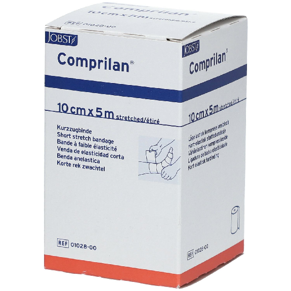 Benda di compressione in cotone 10cm x 5m per flebologia-Leggi tutto