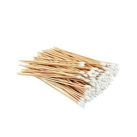 DELTALAB Holz-Wattestäbchen 200x2,5mm (100er Pack)-Beschreibung lesen