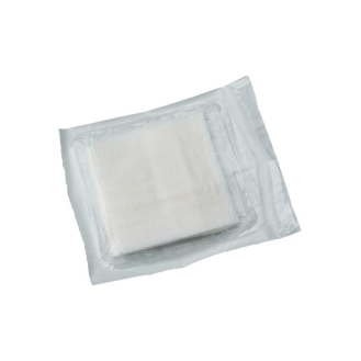 Sterile Gaze 17 Fäden 45x45, P/12 x 25 cm, 4 genähte Tücher pro Einheit-Beschreibung lesen