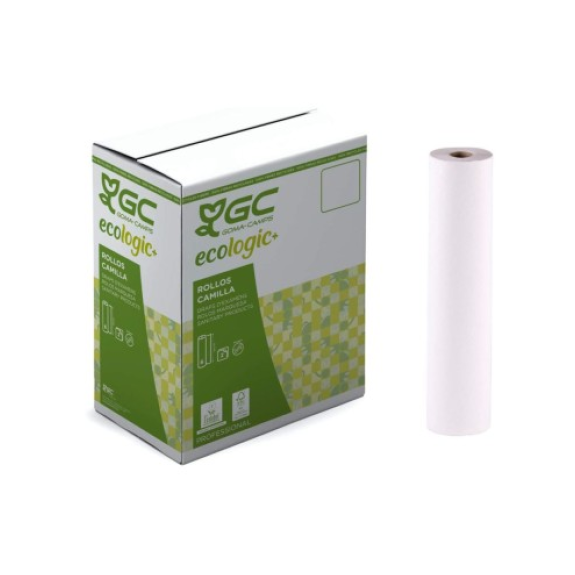 Rollo papel camilla 2 capas 58 cm x 70 m precorte 50 cms (caja 6 uds)-Leer más