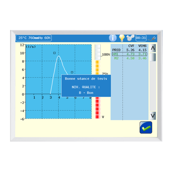 SPIROMETRO DATOSPIR TOUCH EASY D (TRASDUTTORE USA E GETTA)-Leggi tutto