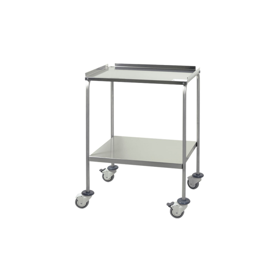 TABLE D'APPOINT H25 ACIER INOXYDABLE 60x40x80 cm-Lire la description