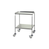 TABLE D'APPOINT H25 ACIER INOXYDABLE 60x40x80 cm