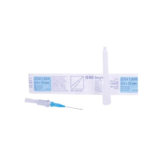 CATETER INSYTE 22 GA  0,9x25 MM AZUL (50 UDS.)-Leer más