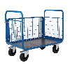 Chariot manutention 3 côtés grillagés charge 500kg - 70 x 120 x 100cm