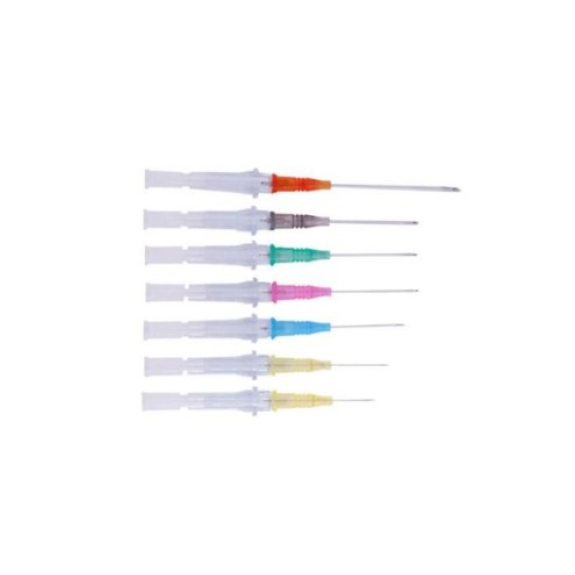 Catéter intravenoso periférico Insyte 24 GA 0,7x19mm Amarillo (50 uds) - BD Vialon poliuretano biocompatible-Leer más