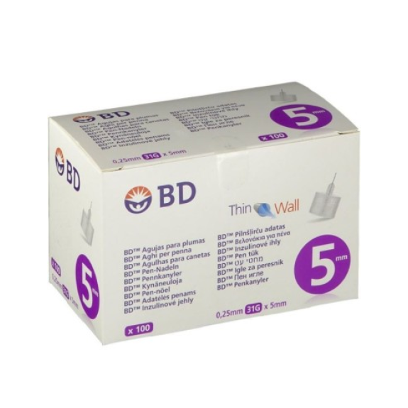 INSULIN-PENNADEL 0,25 X 5 31G SCHACHTEL 100-Beschreibung lesen
