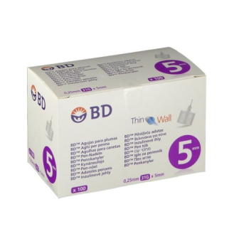 INSULIN-PENNADEL 0,25 X 5 31G SCHACHTEL 100-Beschreibung lesen