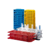 Porte-tubes 60 tubes 16 mm blanc