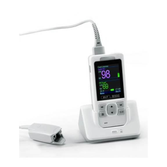 Tragbarer Pulsoximeter M800 mit Erwachsenensensor - Hochauflösender TFT-LCD-Bildschirm, flexibler Betrachtungswinkel und mehreren Überwachungsmodi-Beschreibung lesen