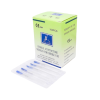 AGUJA ESTERIL MANGO PLATA (ACUPUNTURA) SIN TUBO (GUIA) 0,25mm x 40mm CAJA 100 UD