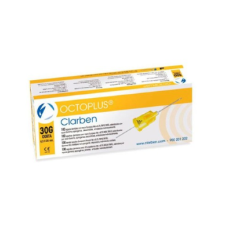 AGUJA DENTAL 30G CORTA 0.3 X 25MM (100 UDS.)-Leer más