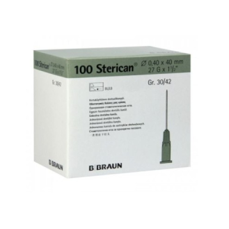 Aiguille hypodermique Sterican 27Gx1/2 pour injection et aspiration - Boîte de 100 unités-Lire la description