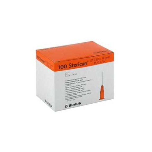 AGUJA 0,5mmX 16mm, 25G 5/8" CAJA 100 UDS. (naranja) AGUJA 0,5mmX 16mm, 25G 5/8" CAJA 100 UDS. (naranja)-Leer más