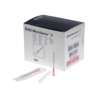 NADEL 1,2mm X 40mm, 18G 1 1/2" LUER SCHACHTEL 100 STK. (rosa) BD-Beschreibung lesen