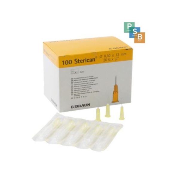 AGUJA 0,3mm X 12mm 30G 1/2" CAJA 100 UDS. (amarillo) BRAUN MEDICAL AGUJA 0,3mm X 12mm 30G 1/2" CAJA 100 UDS. (amarillo) BRAUN MEDICAL-Leer más