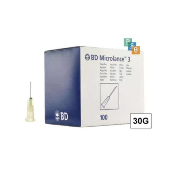 Agujas Hipodérmicas BD Microlance 3 de 0,3mm x 13mm 30G 1/2" - Caja de 100 (Amarillas) Agujas Hipodérmicas BD Microlance 3 de 0,3mm x 13mm 30G 1/2" - Caja de 100 (Amarillas)-Leer más