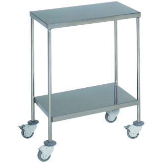 TABLE D'APPOINT EN ACIER INOXYDABLE H20 (600x400x830 mm)-Lire la description