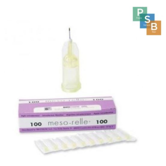MESOTHERAPIE-NADEL 30G 0,3X25 MESORELLE SCHACHTEL 100 (GELB)-Beschreibung lesen