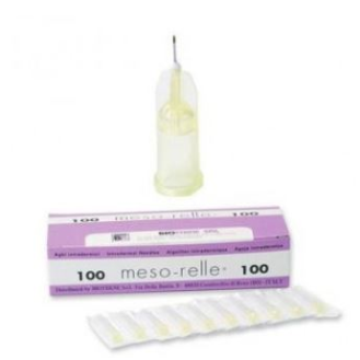 Agujas de Mesoterapia BIOTEKNE Mesorelle 30G 0.3x8mm - Caja de 100 (Amarillas)-Leer más