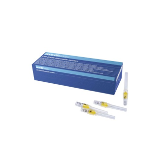 OMNIA Dental Nadeln 30G Short 0,3 x 16mm (100 Stk.) - Dreifachfase, steril und konform mit europäischen Standards-Beschreibung lesen