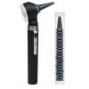 Otoscopio Kirchner Wilhelm Piccolight F.O. 2.5V con lente de aumento giratoria y estuche de transporte de nylon