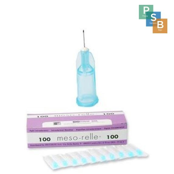 Agujas de Mesoterapia BIOTEKNE 31G 0,26x4mm Azul (Caja de 100) Agujas de Mesoterapia BIOTEKNE 31G 0,26x4mm Azul (Caja de 100)-Leer más