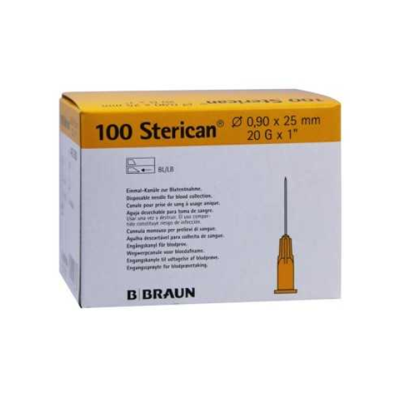 Aghi medici 25mm x 0,90mm 20G 1"-Leggi tutto