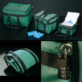 Borsa termica per trasporto campioni 27L verde-Leggi tutto
