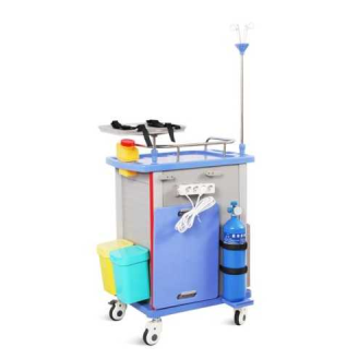Chariot d'urgence ABS avec accessoires-Lire la description