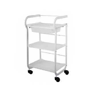 Carrello ausiliario con 3 ripiani in vetro temperato-Leggi tutto