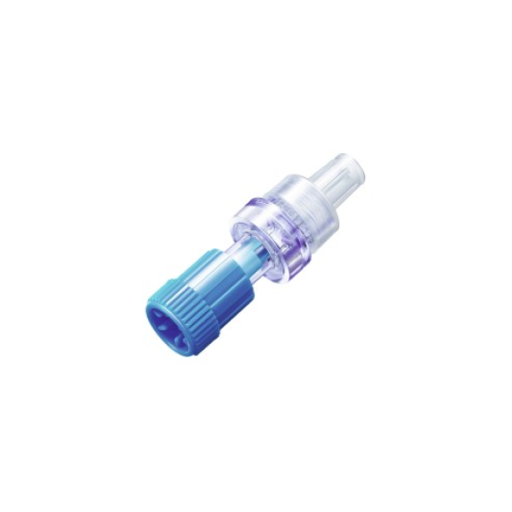 Safsite Connector Box mit 50 Einheiten: Nadelloses Ventil mit Schutzkappe, Luer-Lock-Anschlüssen und lipidsbeständigem Polycarbonat-Material.-Beschreibung lesen