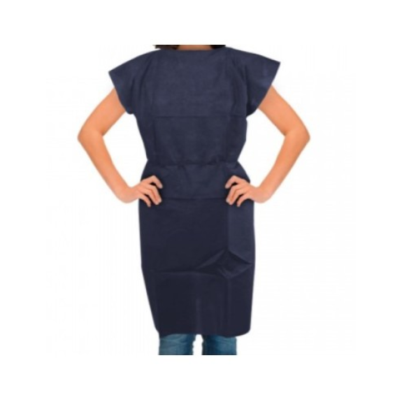 Blouse de patient sans manches bleu marine KLMED - Lot de 10 Blouse de patient sans manches bleu marine KLMED - Lot de 10-Lire la description
