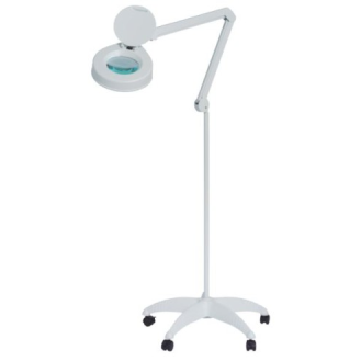 LUPENLAMPE MIT ROLLBAREM STÄNDER 5 DIOPTRIEN-Beschreibung lesen