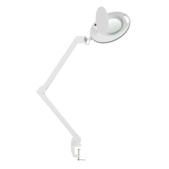 LAMPE LOUPE 5 DIOPTRIES AVEC PINCE DE TABLE ET RÉGULATEUR D'INTENSITÉ-Lire la description