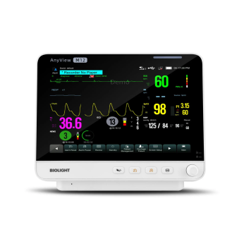 BIOLIGHT M12 Multiparameter Monitor mit EKG, SpO2, NIBP und Temperatur-Beschreibung lesen