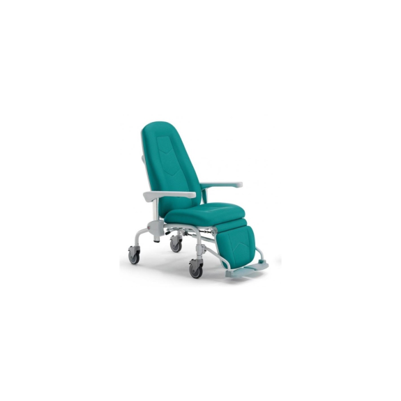 FAUTEUIL DE REPOS GIVAS "SINCRO PLUS" MOUVEMENT SYNCHRONISÉ AVEC ROUES ET REPOSE-PIEDS-Lire la description