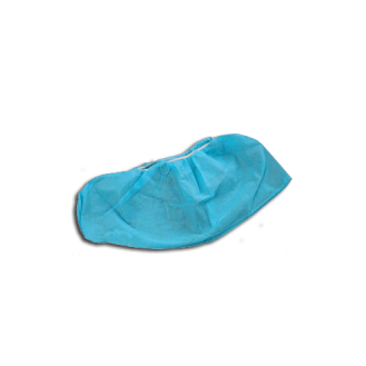 LEBOO Non-Woven Blue Socks with Adjustable Elastic - Pack of 100-Lire la description