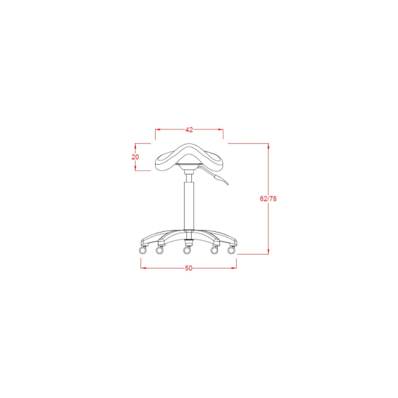 Taburete ergonómico de montar sin respaldo-Leer más