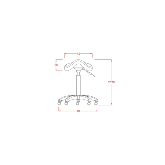 Taburete ergonómico de montar sin respaldo-Leer más