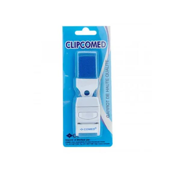 Torniquete Azul con Clip para Adultos COMED - Liberación Rápida y Sin Látex-Leer más
